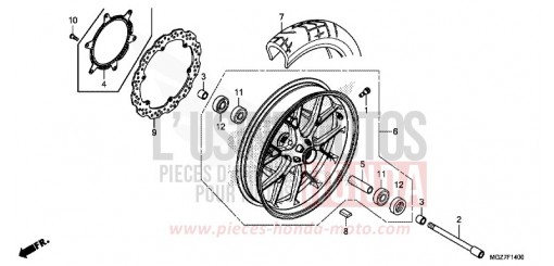 ROUE AVANT CB500XAF de 2015